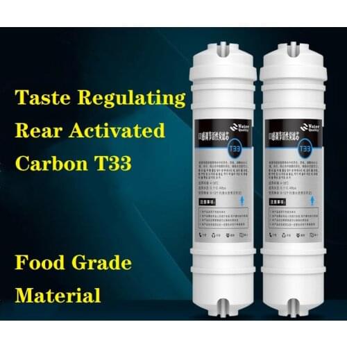 1/4'' Large T33 Korean Quick Connect Filter Integrated Quick-plug Rear Activated Carbon Water Purifier Accessory Reverse Osmosis
