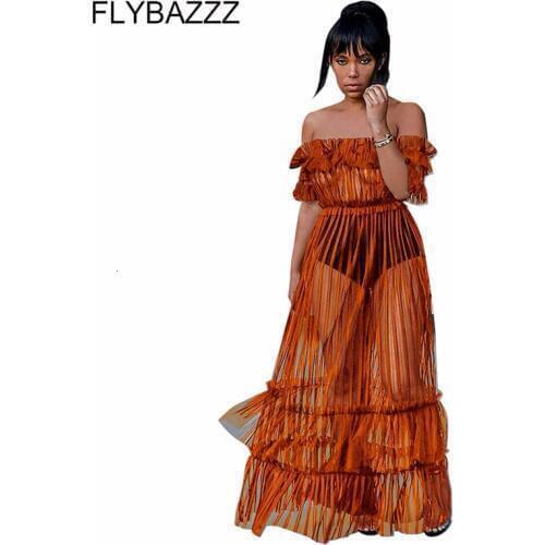 Летние платья с открытыми плечами FLYBAZZZ China At AliExpress