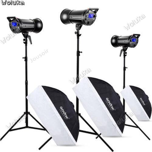 Godox Quicker Flash 400II 400W High speed synchronous studio flash three-lamp set Baorong photographic bulb CD50 T03
