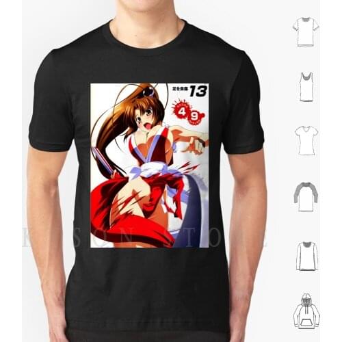 Mai Shiranui #19 T Shirt Diy Big Size Cotton Sexy Hentai Ecchi Echi Erotic Lewd Tits Titties Boob Boobs Oppai Anime