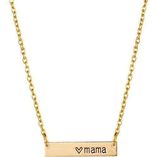 Fashion Warmth Mama Necklace Mothers Love Necklace A Mothers Love Pendant Mom Bar Handmade Necklace Gifts For Mother