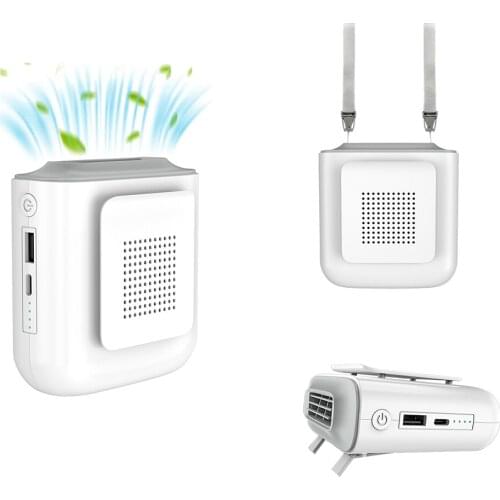 Portable Waist Clip Fan Personal Hanging Neck Fan Summer Portable Silent Cooling Outdoor Travel Mini Waist Air Conditioning Fan