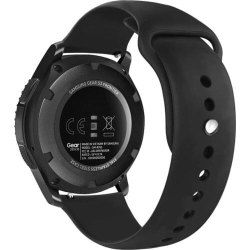 20mm/22mm Huawei wtach GT 2/2e/pro strap For Samsung Gear S3/S2/Sport Silicone bracelet Galaxy watch 3/46mm/42mm/Active 2 band