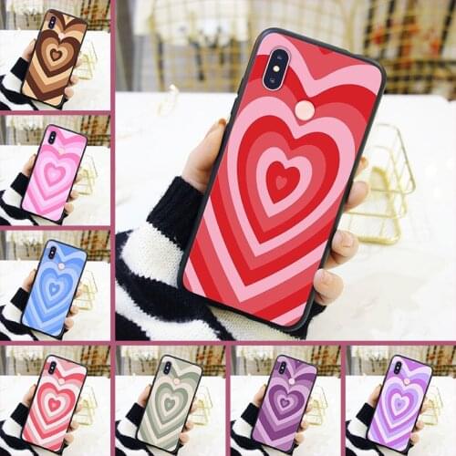 Pink Heart Red Love Purple Back Cover For Xiaomi MI A1 A2 LITE 8 SE Silicone Phone Case For Xiaomi MI 5 5C 5S 5X 6 6X Plus