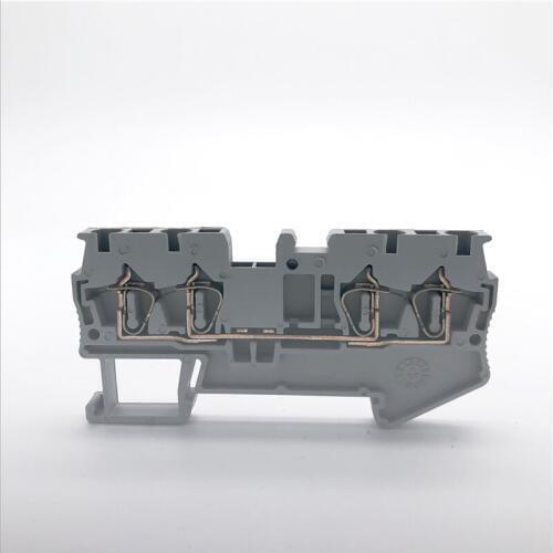 ST-2.5-QUATTRO Cage Self Locking Spring Terminal Universal Compact Wire Connector Rail Type Terminal Four Conductors Terminal