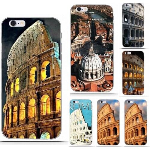 Wexoeq Vintage Colosseum Rome Italy S For HTC Desire 530 626 628 630 816 820 One A9 M7 M8 M9 M10 E9 Plus U11 For Moto G G2 G3