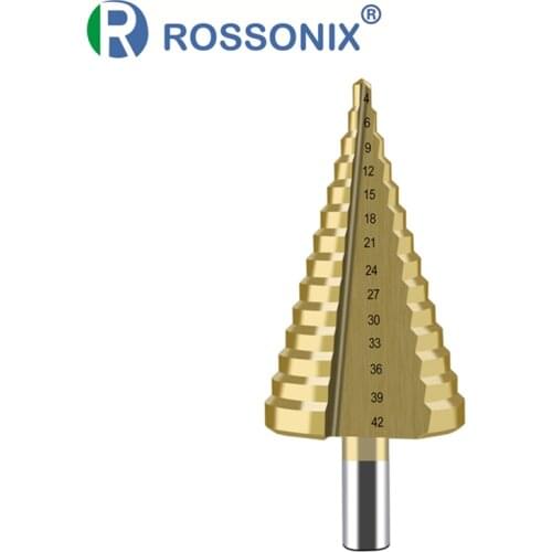 High Speed Steel Step Drill Bit for Metal Wood Hole Cutter HSS Titanium Coated Drilling Power Tools Large Size 4-32mm 4-42mm