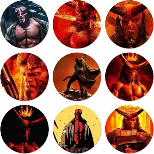Hell boy Icons Pins Badge Decoration Brooches Metal Badges For Clothes Backpack Decoration 58mm