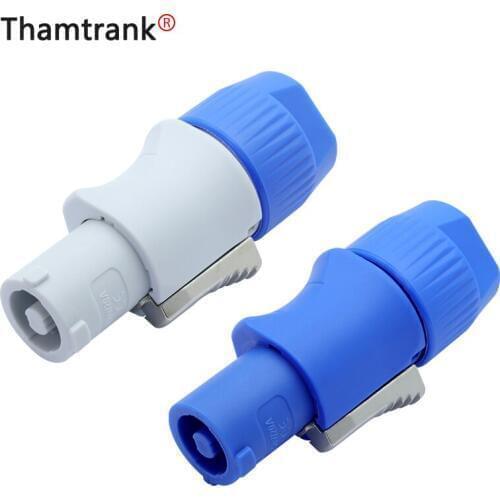 10pcs/lot 3 PIN AC PowerConnector Male Plug NAC3FCA NAC3FCB AC Power Plug 20A/250V for Stage Light LED Screen Blue/White