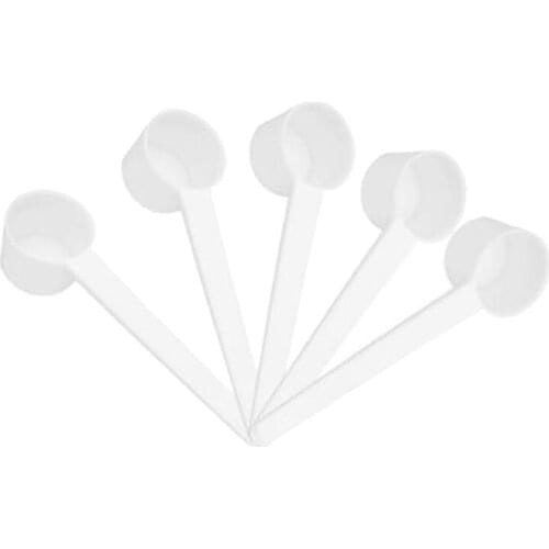 100Pcs 5G Plastic Coffee Measuring Spoon, Used for Milk Powder, Liquid Seasoning, Reusable Compatible Spoon