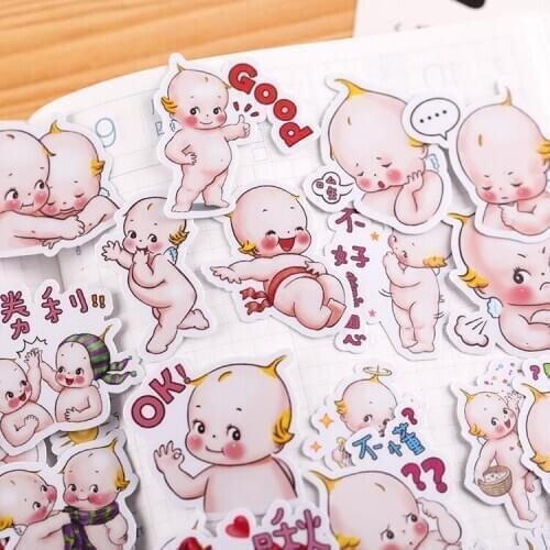 39pcs Cute cupid sticker DIY scrapbook album mobile phone computer diary primer collage decoration sticker