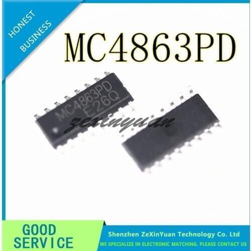 5PCS/LOT MC4863PD MC4863 SOP-16 DUAL TONE BRIDGE AUDIO POWER AMPLIFIER CHIP