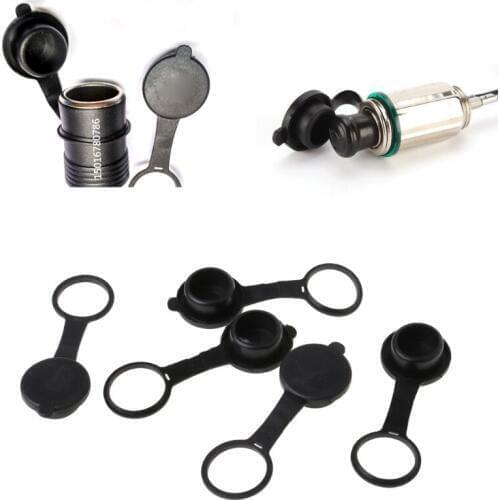 5pcs Universal Car Cigarette Lighter Socket 12V Outlet Lid Waterproof Cover Cap