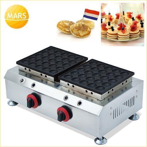50 holes Dutch Mini Pancakes Commercial Use Non-stick LPG Gas Poffertjes Machine Maker Baker Plate Mold Grill