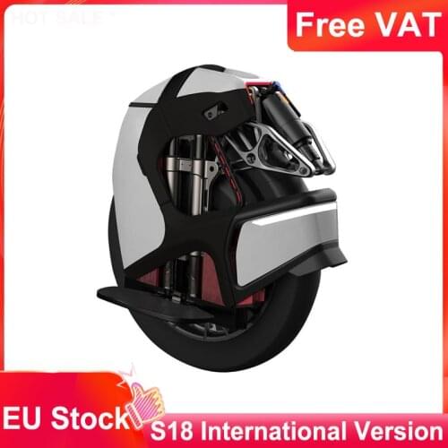 EU Stock Free VAT Original KS S18 Shock Absorbing Unicycle Frosted Black White International Version Without Speed Limit NO VAT