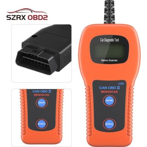 Auto Code Reader U480 OBD2 OBDII EOBD Check Engine CAN-BUS Read/Clean Trouble Code Support 1996&Newer OBD Car Scanner Tool