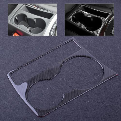 Beler New Car Water Cup Holder Interior Panel Position Trim Cover Carbon Fiber Decoration for Audi A4 A5 S4 RS5 S5