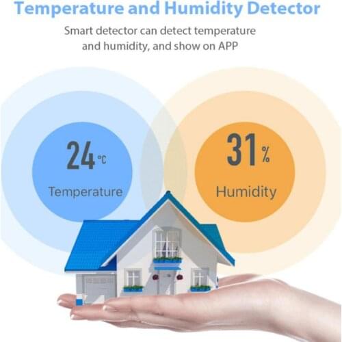 ZigBee EWelink Smart Home Temperature And Humidity Sensor With LCD Screen Works With Google Assistant and Tuya Zigbee Gateway