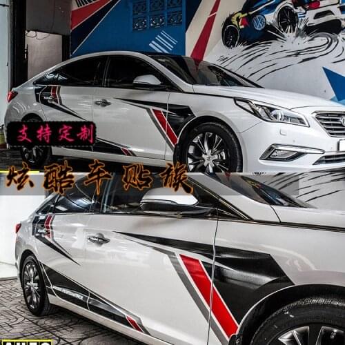 FOR HYUNDAI SONATA 8 personality creative SONATA 9 body decoration modified special racing stickers