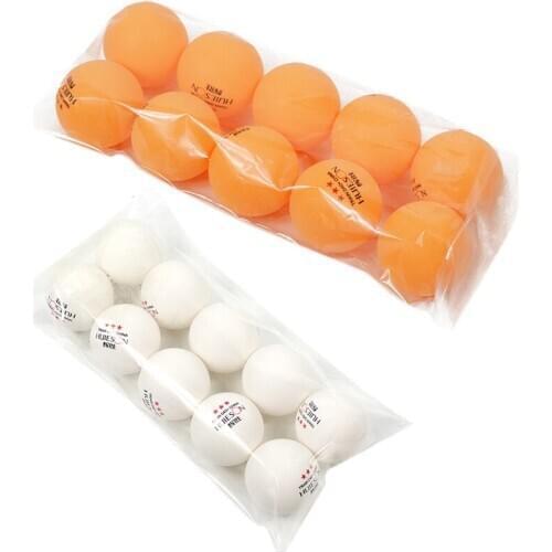 HUIESON 10Pcs/Bag 3 Star Professional Table Tennis Ball 40mm 2.9G Ping Pong Balls for Table Tennis Training
