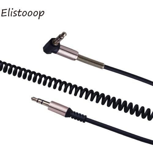 3.5MM Car Audio Cable Extension Cable Male to Male AUX Cord Spring Cable For iPhone Car Male to Male AUX Cord Spring Cable