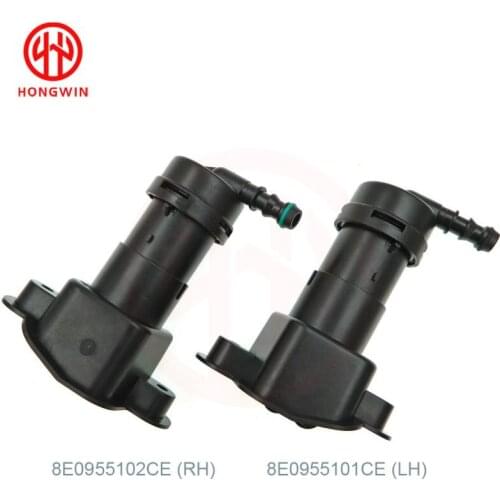 8E0955101C/E (LH) &8E0955102C/E (RH) 2PCS Headlight Sprayer Washer Set For Audi A4 B6 01-05