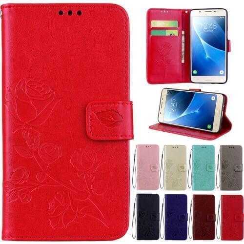 Leather Phone Case For Samsung Galaxy A3 2016 version A3100 Wallet Rose Flower Stand Mobile Phone Cover For Samsung A310F Cases