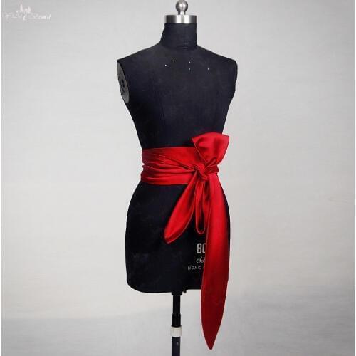 RSS12 Red Satin Wedding Belt
