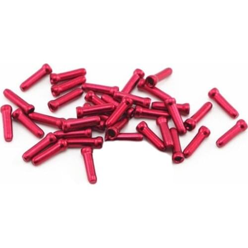 40%HOT 50Pcs Aluminum Bicycle Bike Brake Shifter Derailleur Inner Cable Wire End Caps