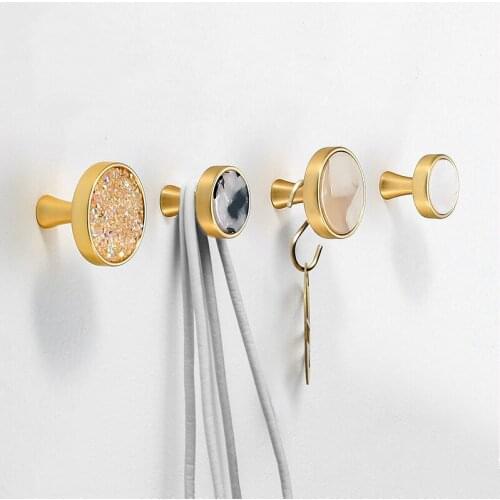 Fashion Decoration Wall Hooks Cabinet Handles Drawer Knobs Dresser Knobs Pulls Hat Bag Hanging Hook Wall Cabinet Hardware