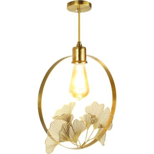 New Chinese bronze gold pendant lights living room balcony bedroom dining room bedside decor study tea room hanging E27 lamps