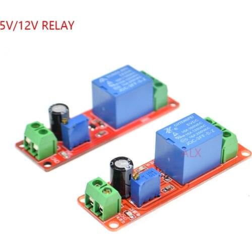 DC 5V 12V Time Delay Relay NE555 Time Relay Shield Timing Relay Timer Control Switch Car Relays Pulse Generation Duty Cycle