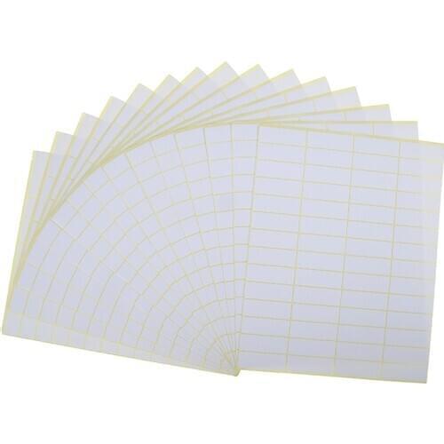 15 Sheets Self Adhesive Price Sticky Labels 840 Stickers Tags Blank Labels White Writable Sticker Paper Note Tags Craft 13*38mm