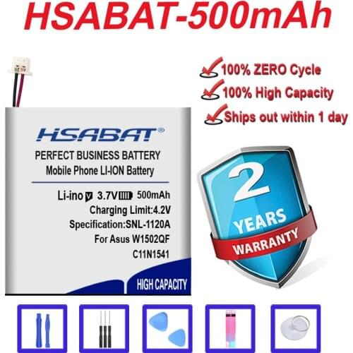Top Brand 100% New 500mAh 0B200-01760100,C11N1541 1ICP4/26/25 Battery for Asus W1502QF,ZenWatch 2 in stock