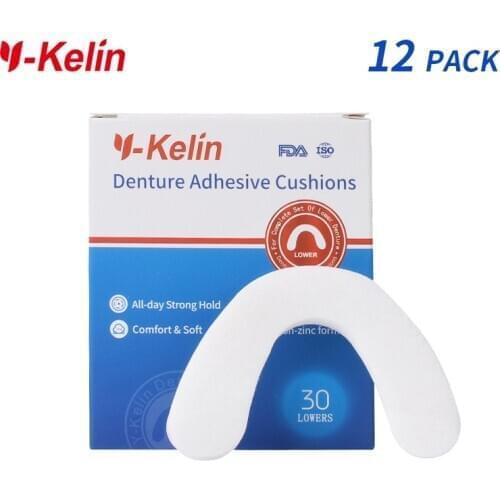 Y-Kelin Denture Adhesive Cushion (Lower) 360 Pads Soft & Comfort Lower dentales drop shipping