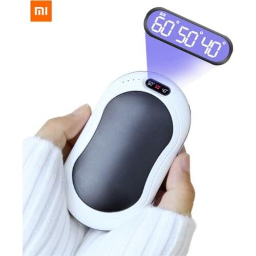 Youpin Hand Warmer 10000 MAh USB Power Bank Electric Portable Pocket Hand Warmer Digital Display Multi-Function Pocket Cloth Bag