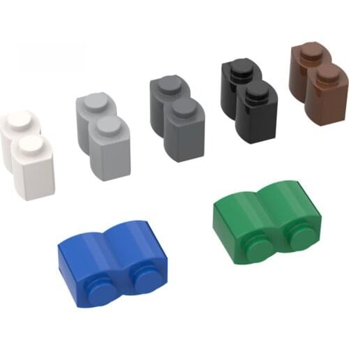 10PCS 30136 Brick Modified 1 x 2 Log For Building Blocks Parts DIY Educational Parts Toys