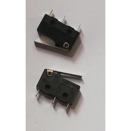 10 Pcs Mini Micro Limit Switch Roller ARC Lever SPDT Snap Action NC-NO-C With Pulley 3 Pin Stroke Switches 5A 125V 3A 250V
