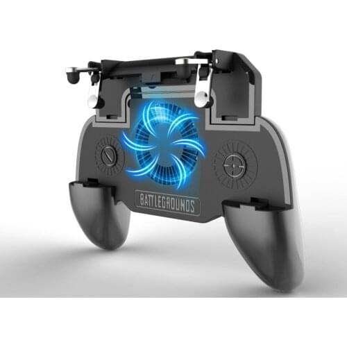 2000/4000mAh Pubg mobile game trigger controller holder pubg keypads joystick Cooler Fan with power bank for phone L1R1 game