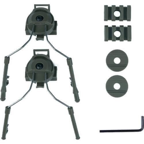 Tactical Helmet Accessories Type Headset Holder Fast Helmet Rail Adapter Set BK/DE/FG Helmet Rail Suspension Bracket