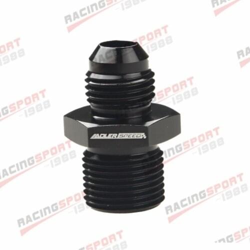 Aluminum Alloy AN-6 AN6 6AN Male To 3/8" BSP BSPP Straight Fitting Adapter Black