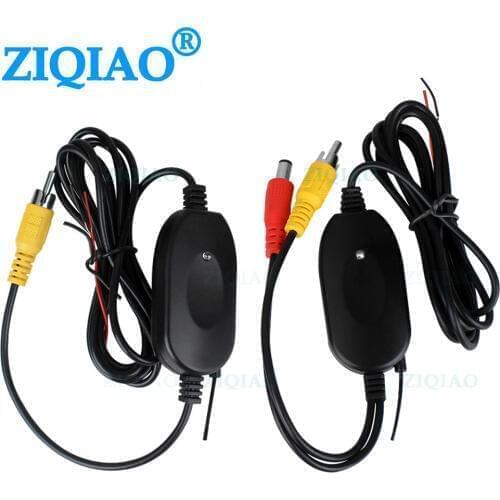 ZIQIAO Wireless RCA Video Transmitter Receiver Kit for Car Camera Monitor System HS038