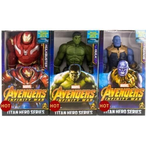 Marvel Titan Hero Avengers Infinity War Black Panthe Thanos Iron SpiderMan Captain America Hulk Hulkbuster Action Figure Toy