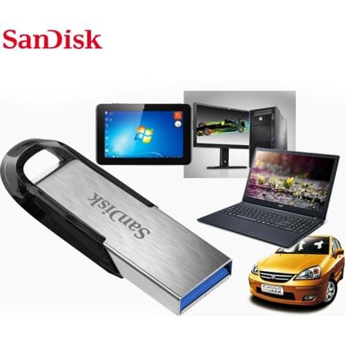 USB 3.0 flash drive Sandisk pendrive Original CZ73 Ultra Flair metal 32GB 64GB 16G 128G 256G memory stick for car pc pad 150m/s
