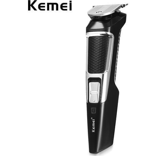 Kemei-1605 Professinal Electric Clipper Trimmer High Quality Engraving BladeStain Steel Blade Advanced shaving system 4 combs
