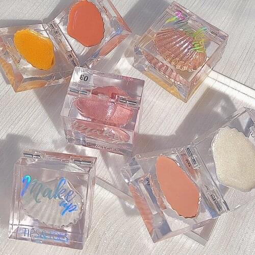 BIOAQUA 3 Colors Blush Makeup Cosmetic Natural Baked Blusher Powder Palette Charming