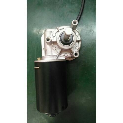 24v 80W DC geared motor copper turbine D-type output shaft 10RPM push for 60kg