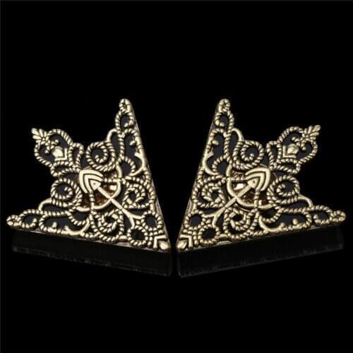 New Shirt Collar Brooch Pin Corner Buckles Vintage Crown Hollow Pattern For Men Ladies Corner Clothing Accessories