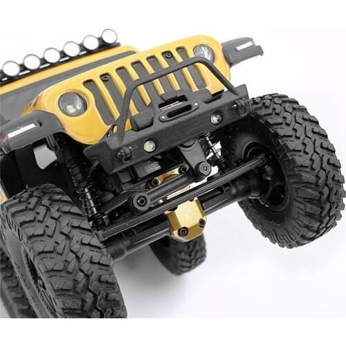 Nylon Front Bumper with Simulation Winch Capstan Tow Hooks Spare Part for Axial SCX24 1/24 RC Car Upgrade Accessories