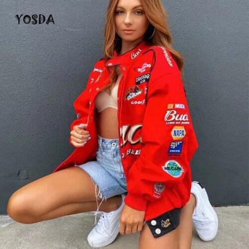 Женские красные куртки OLOMLB China At AliExpress